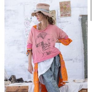 Magnolia Pearl Black Sabbath Star Appliqué Sweatshirt w/tags